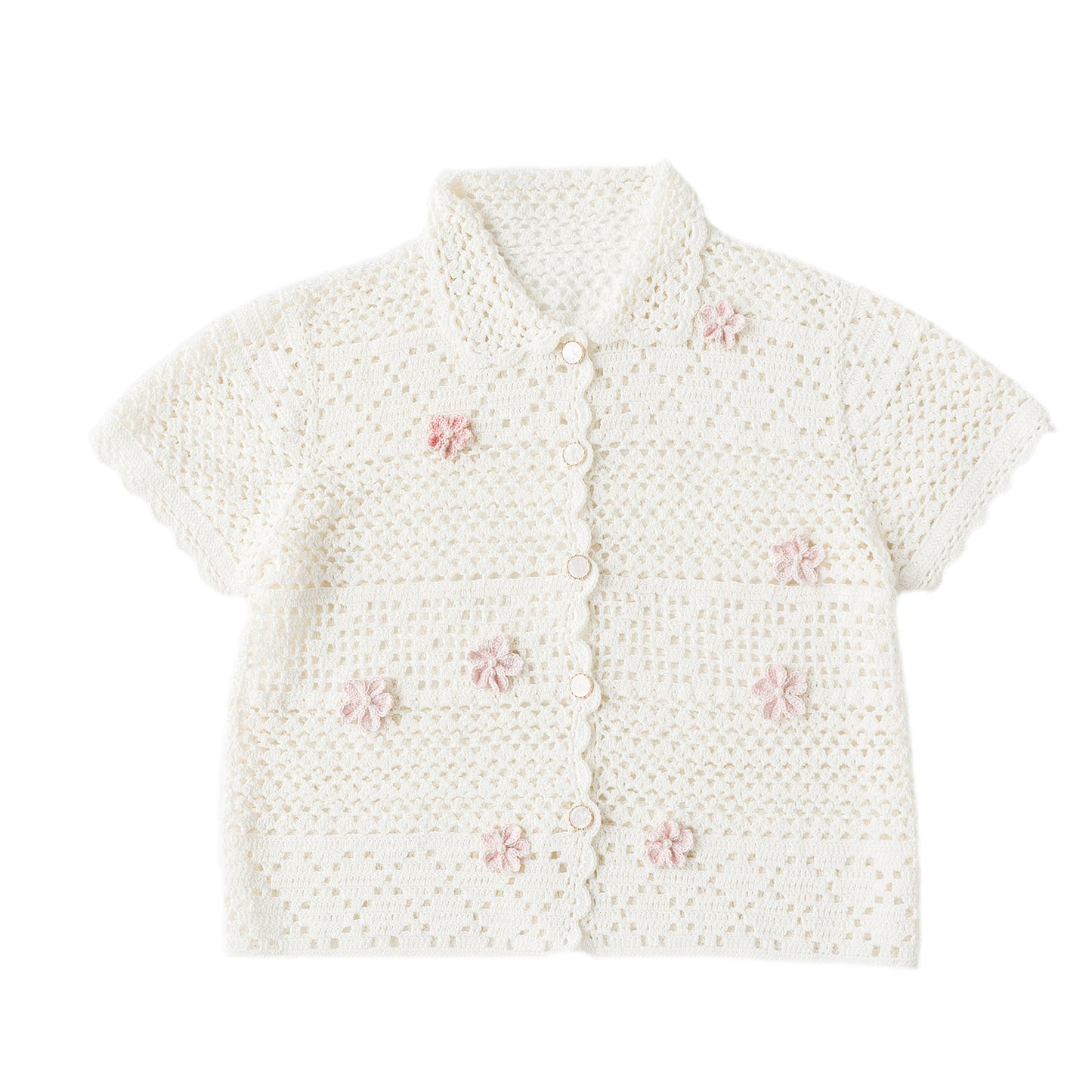 Falling Flowers Lace Cardigan Crochet Yarn Kit | Susan's Family