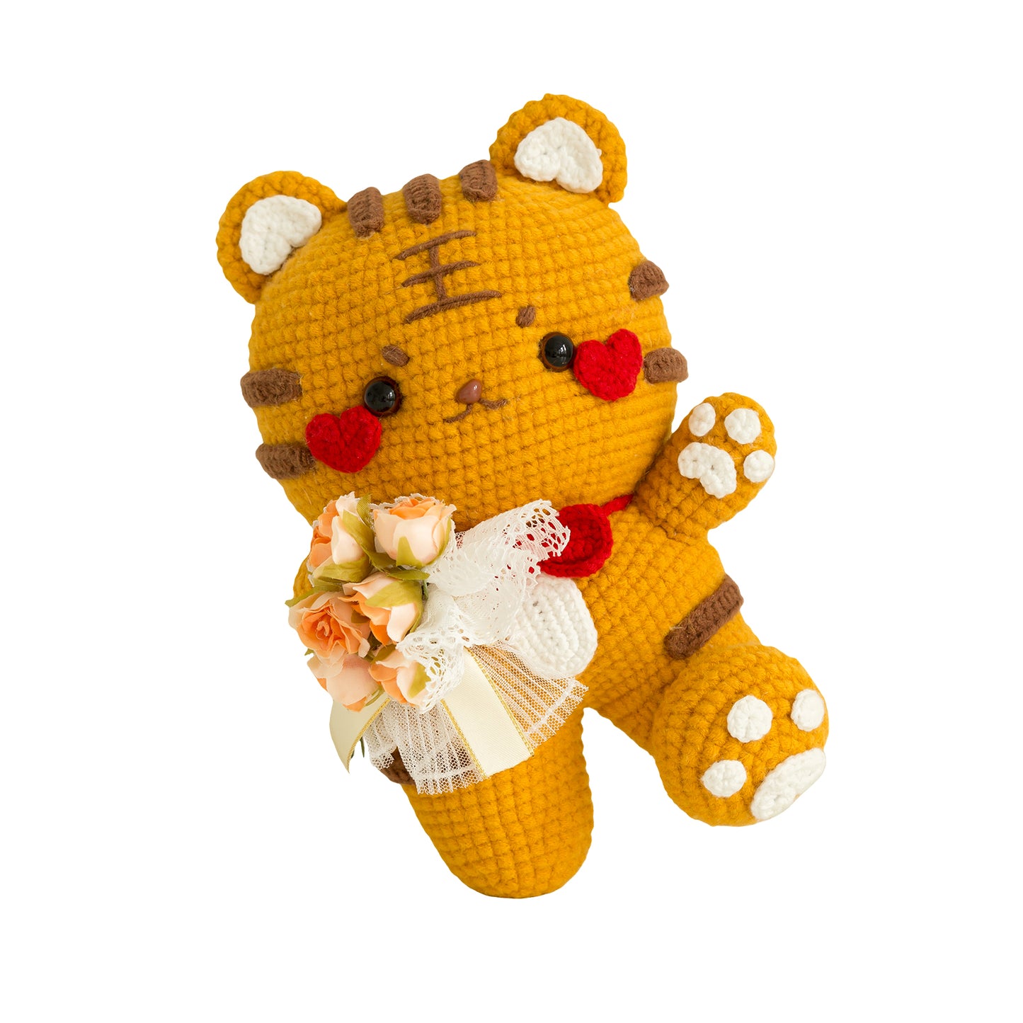 Tiger Sniffs the Rose Doll Crochet Yarn Kit | Susan's Family