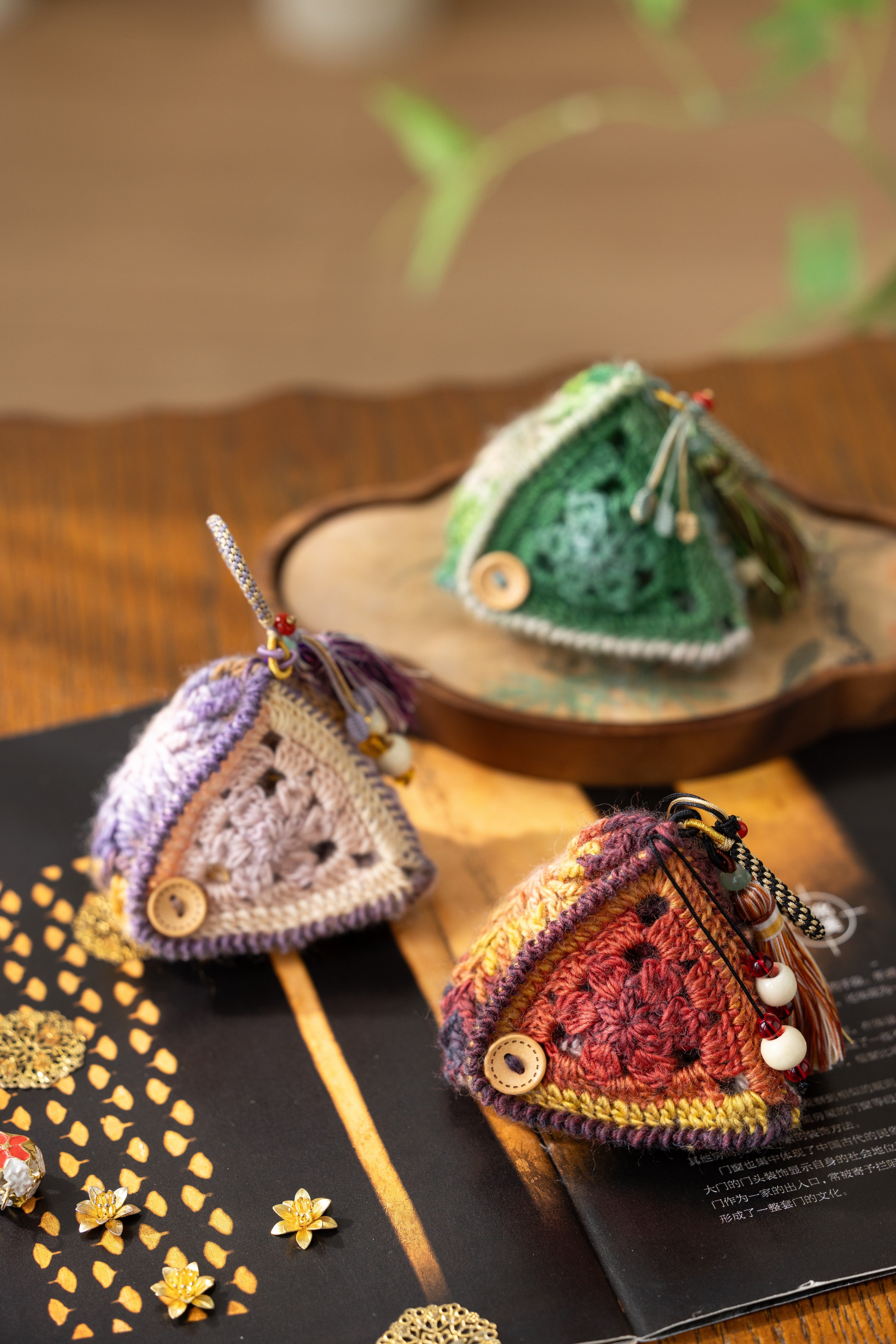 BUILDING BLOCK LARGE POUCHE クラッチバッグ Lucky Zongzi Pouch Crochet Pattern – Susan's Family Crochet Yarn