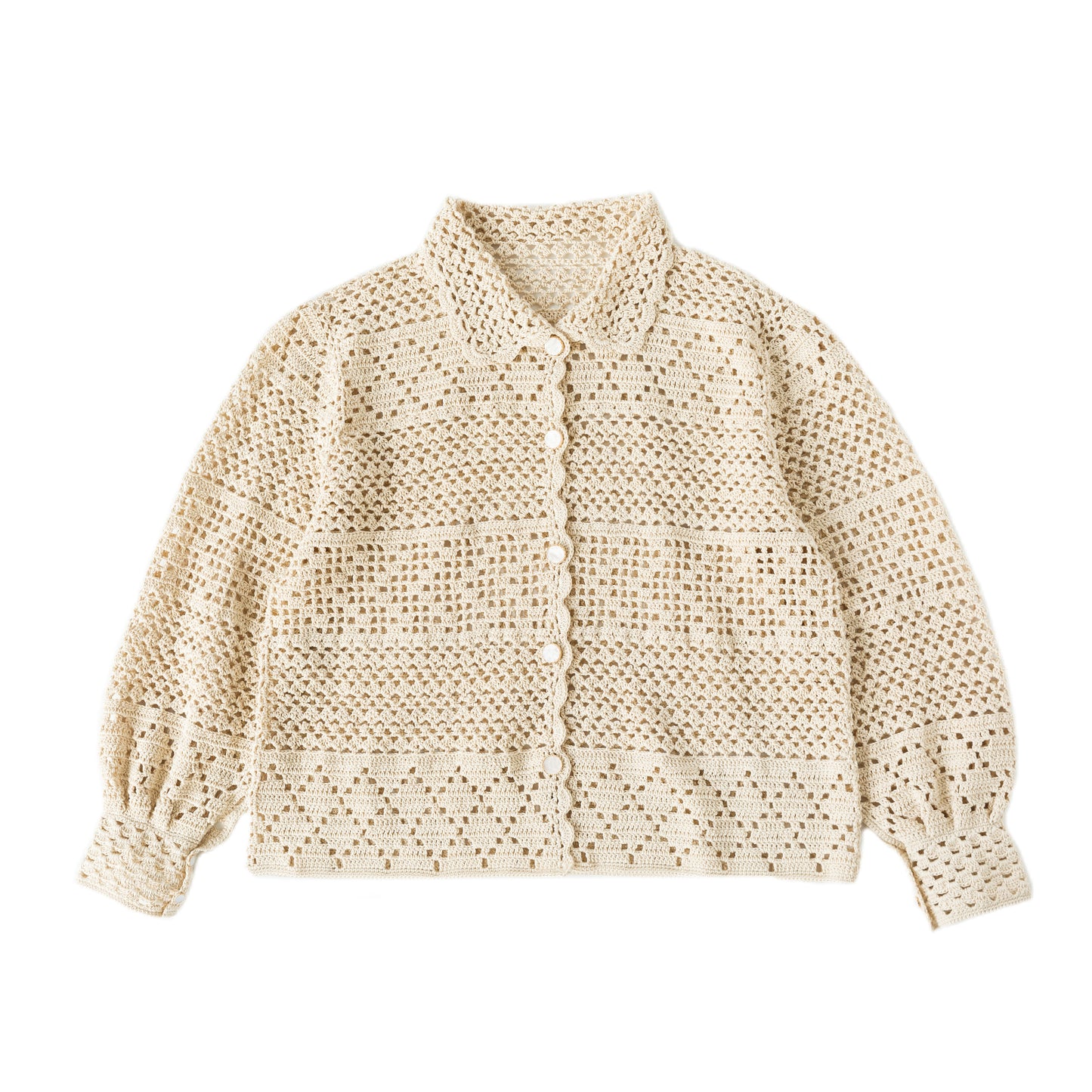 Falling Flowers Lace Cardigan Crochet Yarn Kit | Susan's Family