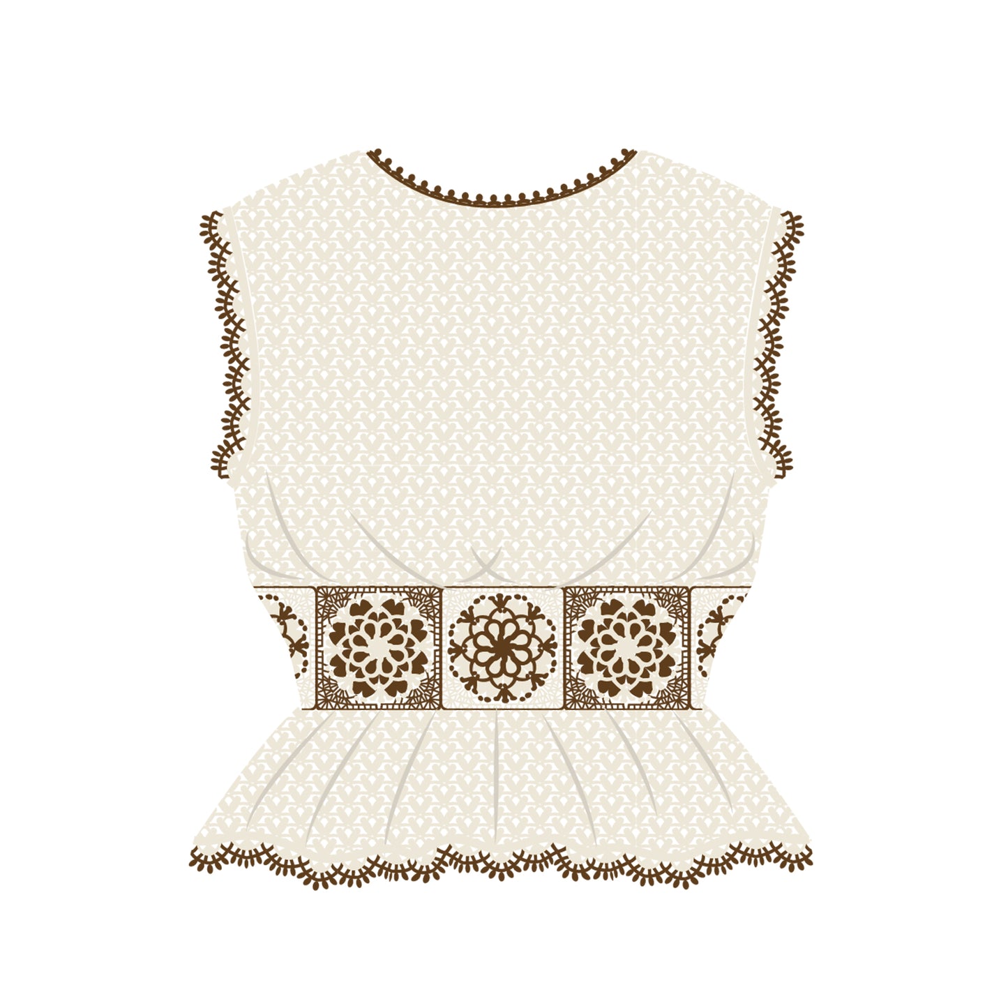 Celadon Lace Top Crochet Yarn Kit | Chinese Aesthetics Series | Susan's Family