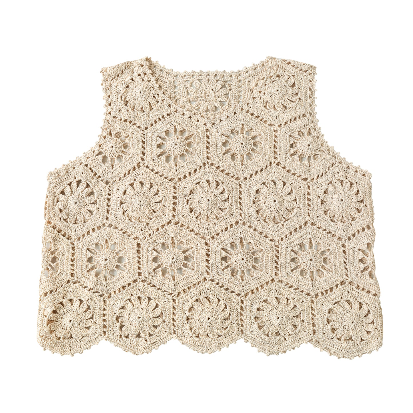 Liuyun Patchwork Pullover Vest Crochet Yarn Kit | Susan's Family