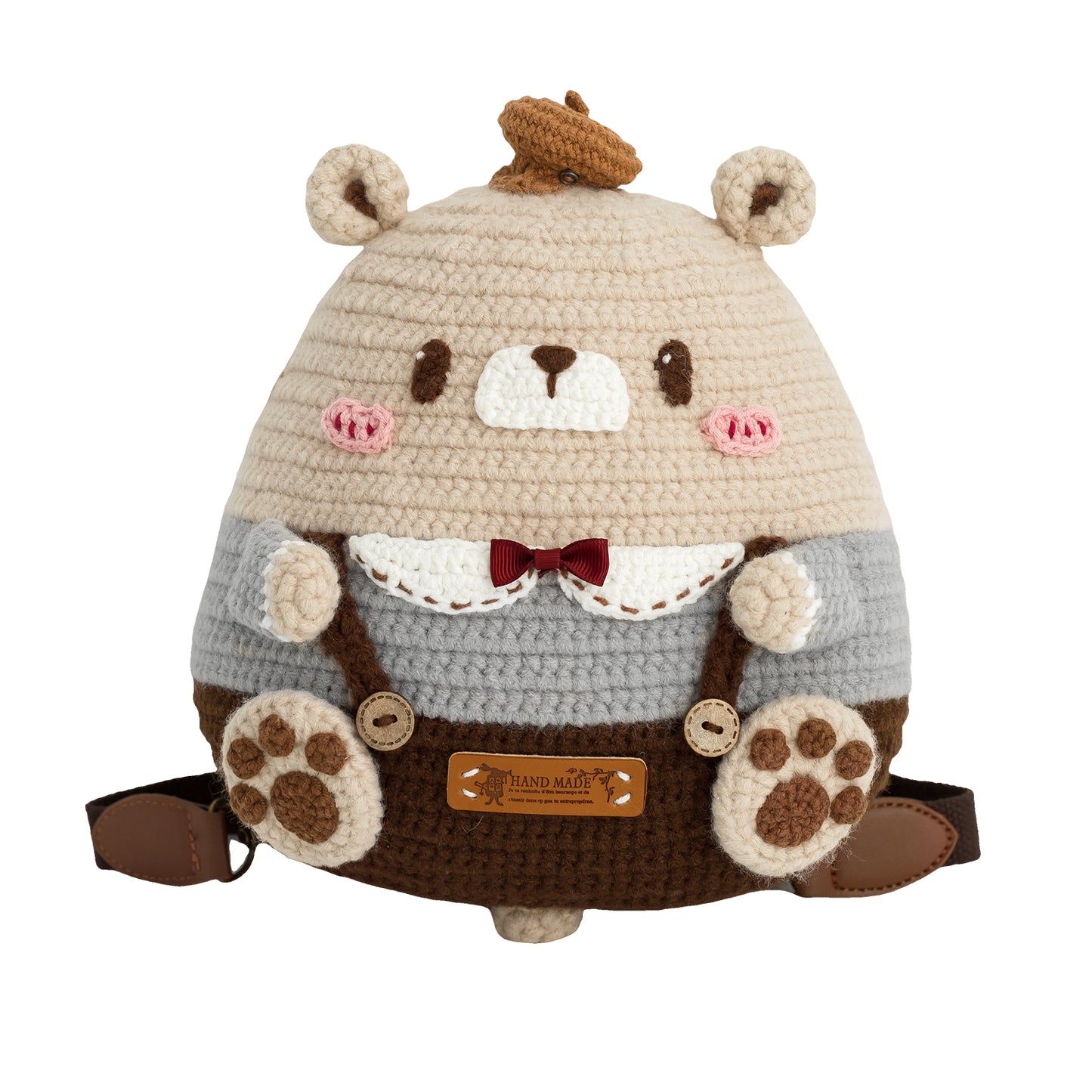 Cute Boy Backpack Crochet Yarn Kit | Susan's Family