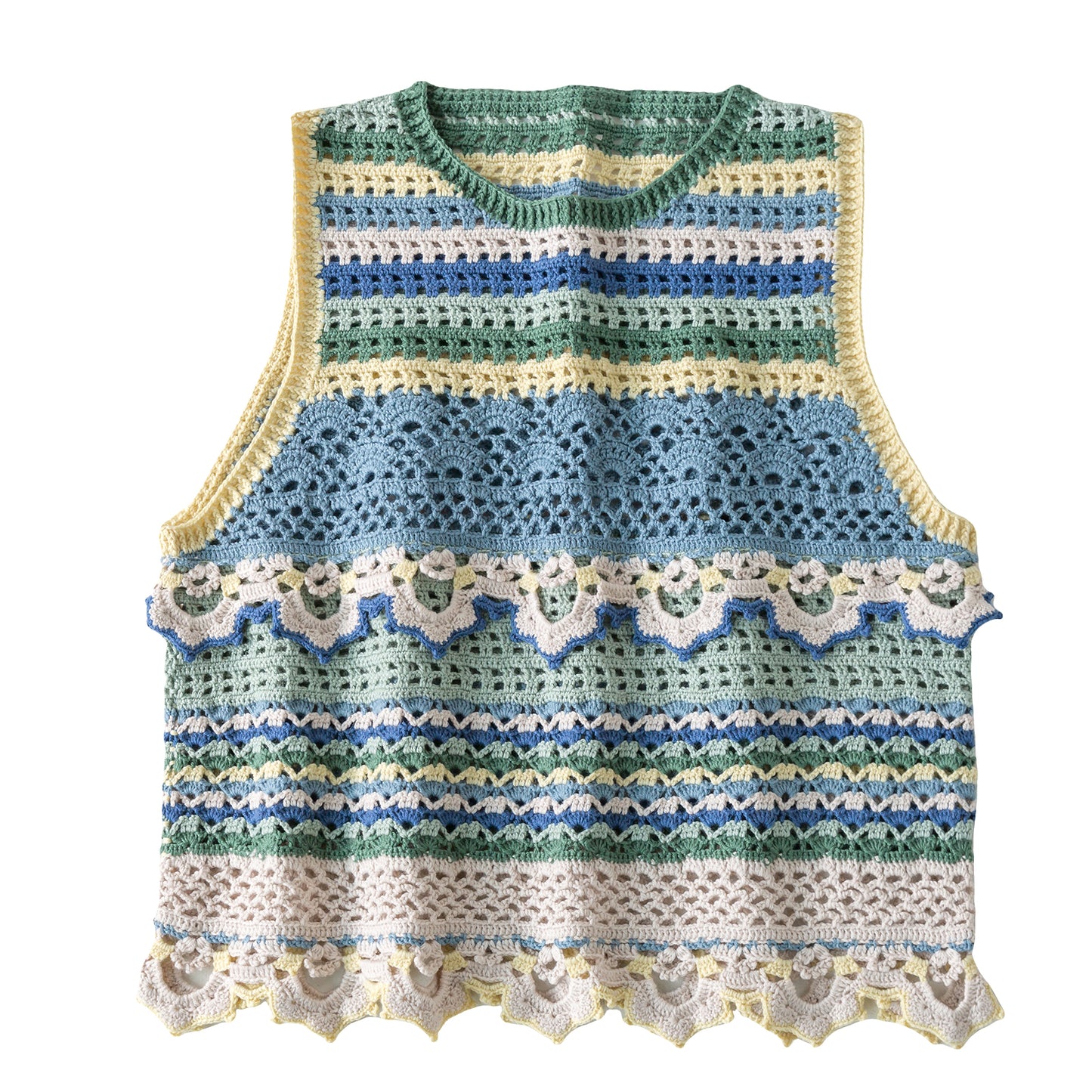 Lotus Brocade Vest Cochet Yarn Kit | Dunhuang Series | Susan's Family