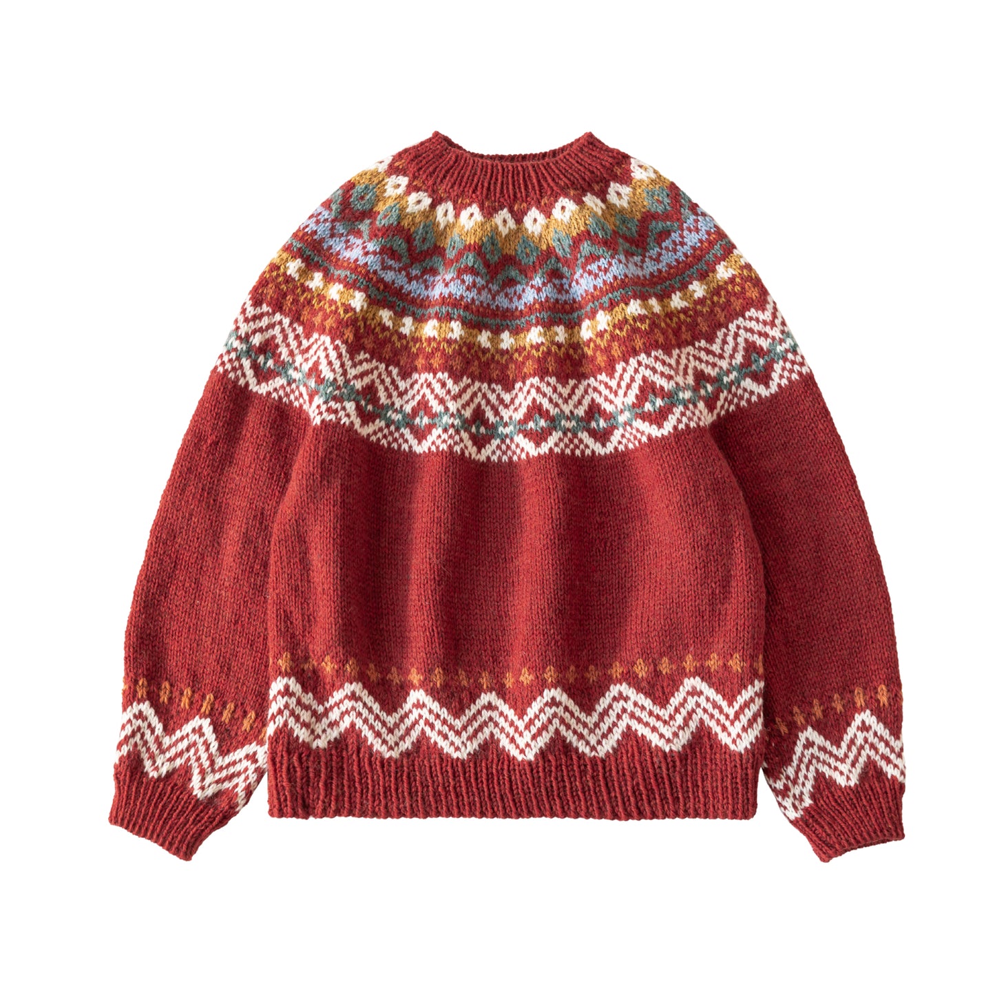 Icelandic Yoke Sweater Knit Yarn Kit | Nordic Aesthetics Series | Susan's Family