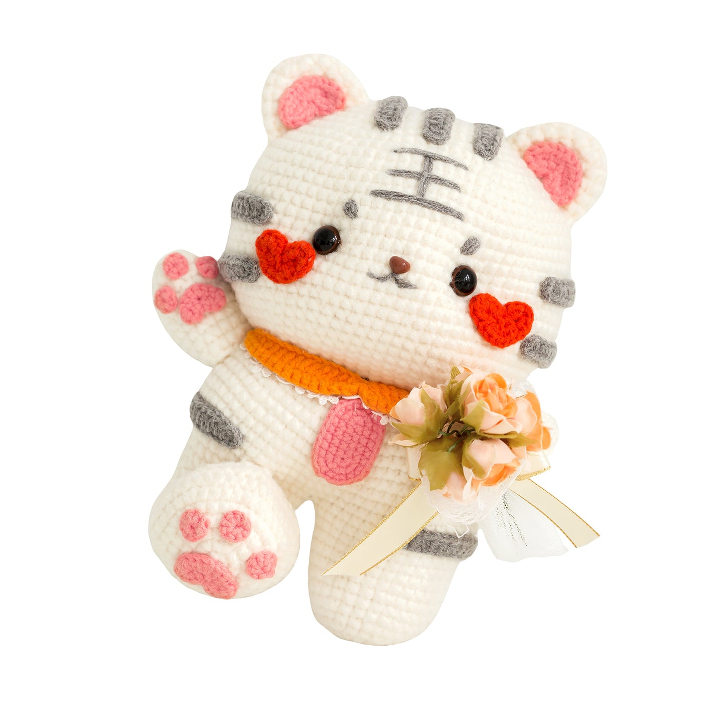 Tiger Sniffs the Rose Doll Crochet Yarn Kit | Susan's Family