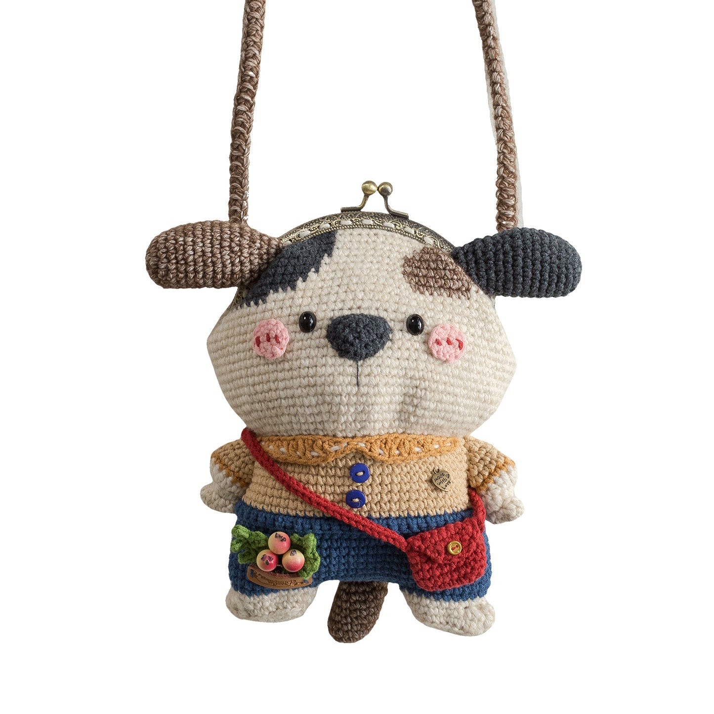 Cute Pet Kiss Lock Bag Crochet Yarn Kit | Susan's Family