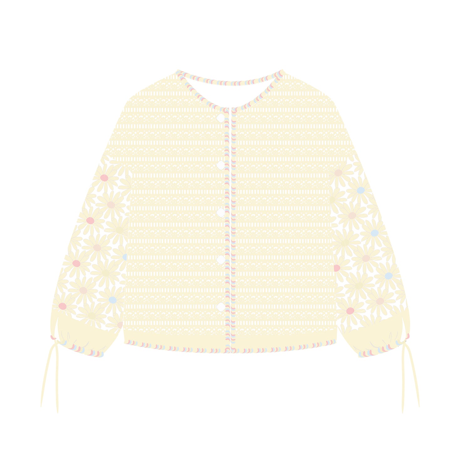 Eastern Fence Cardigan Crochet Yarn Kit | Herbal Chronicle Series | Susan's Family