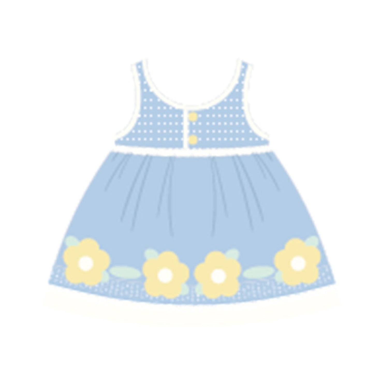Flowers Blossoming Tank Dress Crochet Yarn Kit | Herbal Chronicle Series | Susan's Family