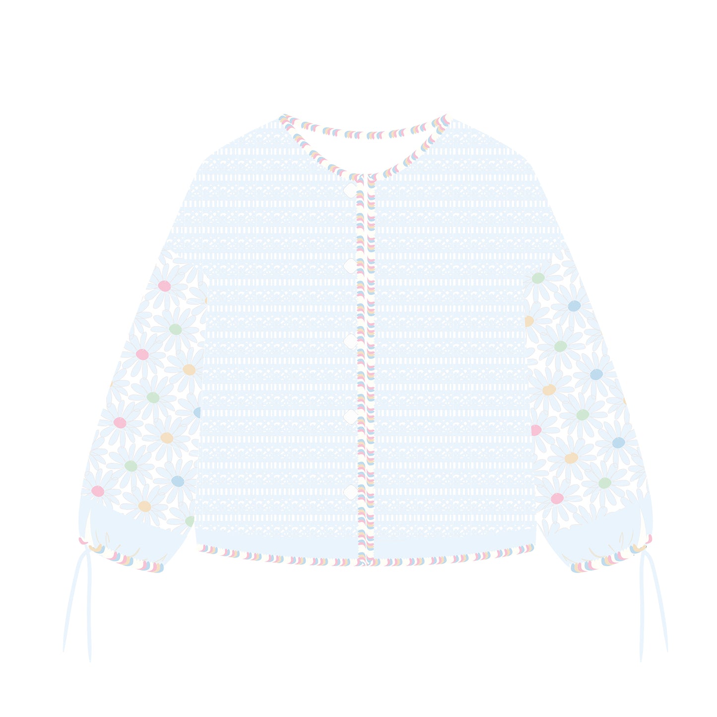 Eastern Fence Cardigan Crochet Yarn Kit | Herbal Chronicle Series | Susan's Family