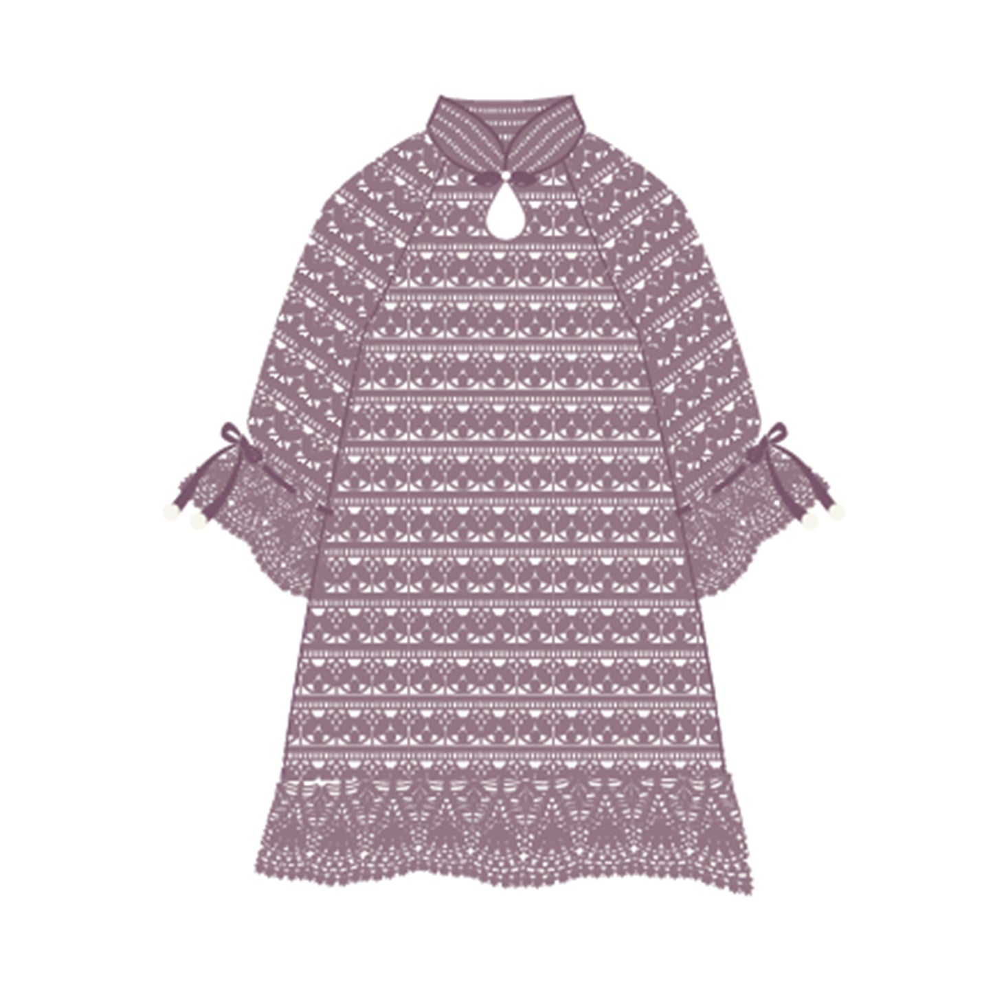 Southern Breeze Modern Qipao Crochet Yarn Kit | Susan's Family