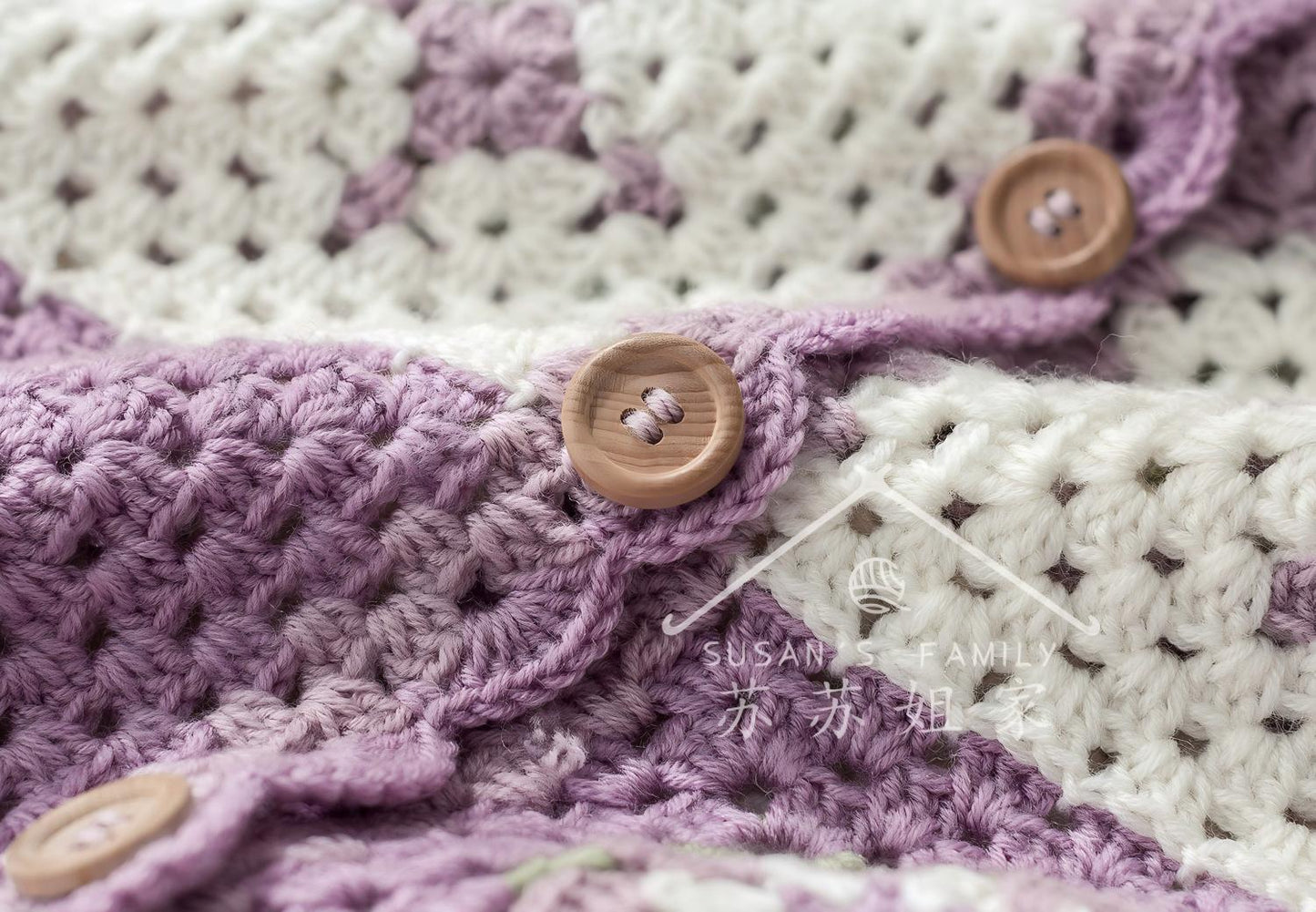 Doman Motif Patchwork Jacket Crochet Pattern