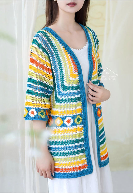 Retro Chic Cardigan Crochet Pattern