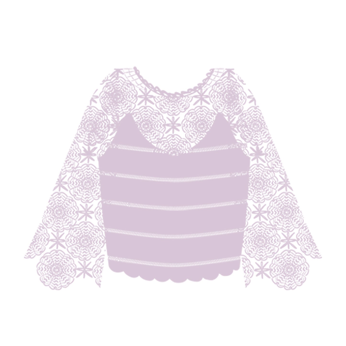 Summer Lace Pullover Crochet Yarn Kit | Feng Series | Susan's Family