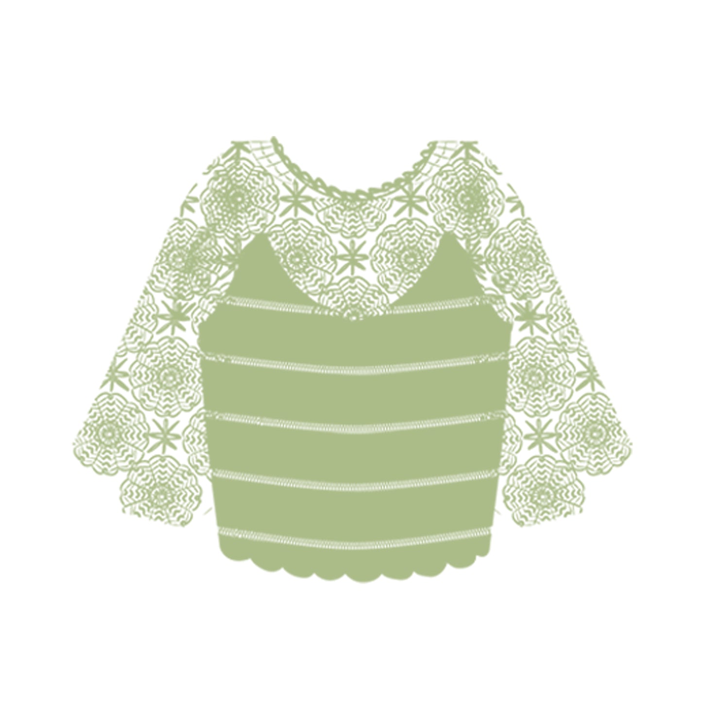 Summer Lace Pullover Crochet Yarn Kit | Feng Series | Susan's Family