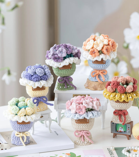 Flower Egg Pouch Crochet Pattern