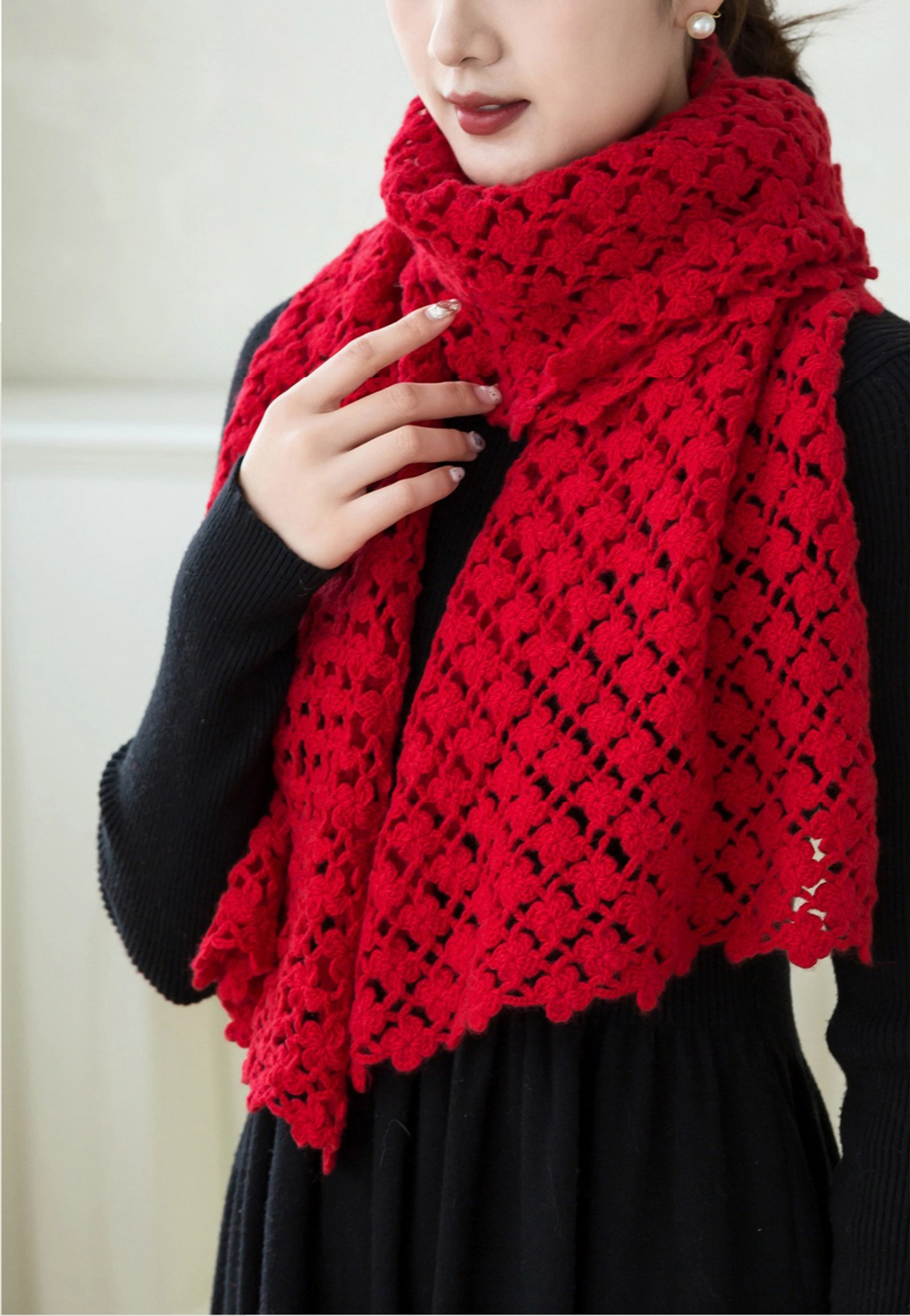 Clover Shawl Crochet Digital Pattern