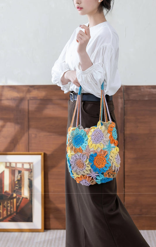 Sunflower Bag Crochet Yarn Kit