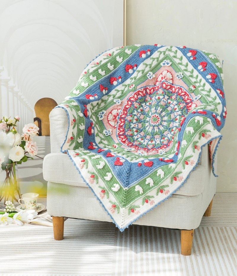 Alice in Wonderland Blanket Crochet Pattern