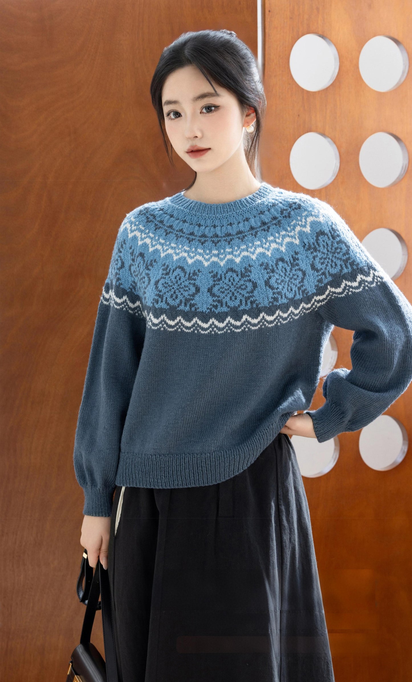Blossom Trace Sweater Knit Pattern