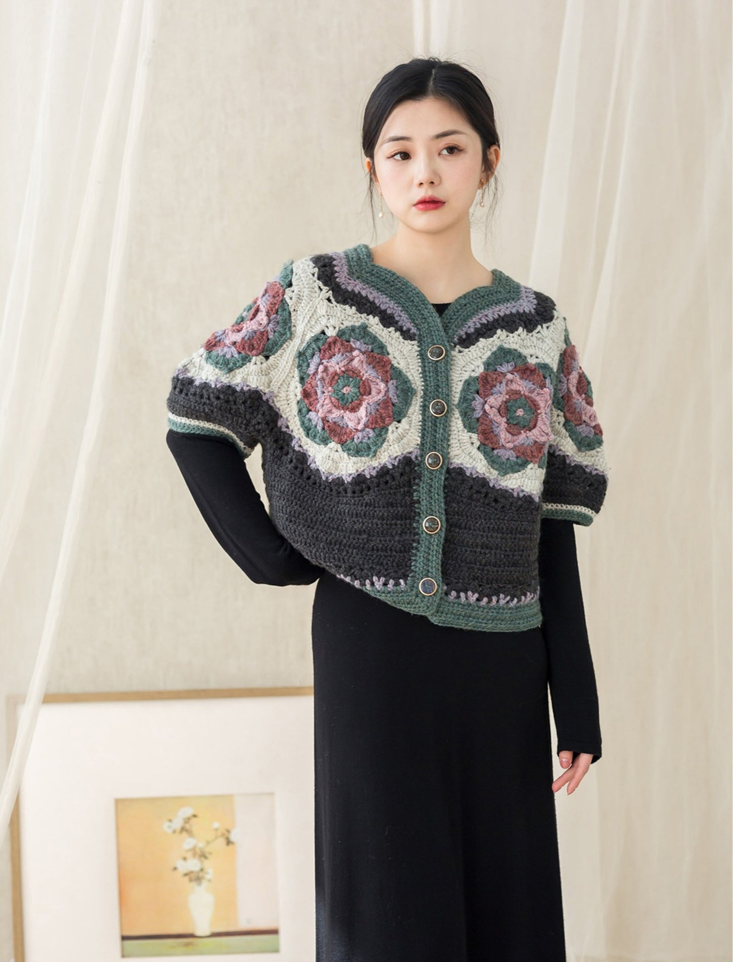 Shaolian Blossom Cardigan Crochet Pattern