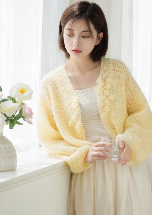 Crescent Moon Cardigan Crochet Pattern