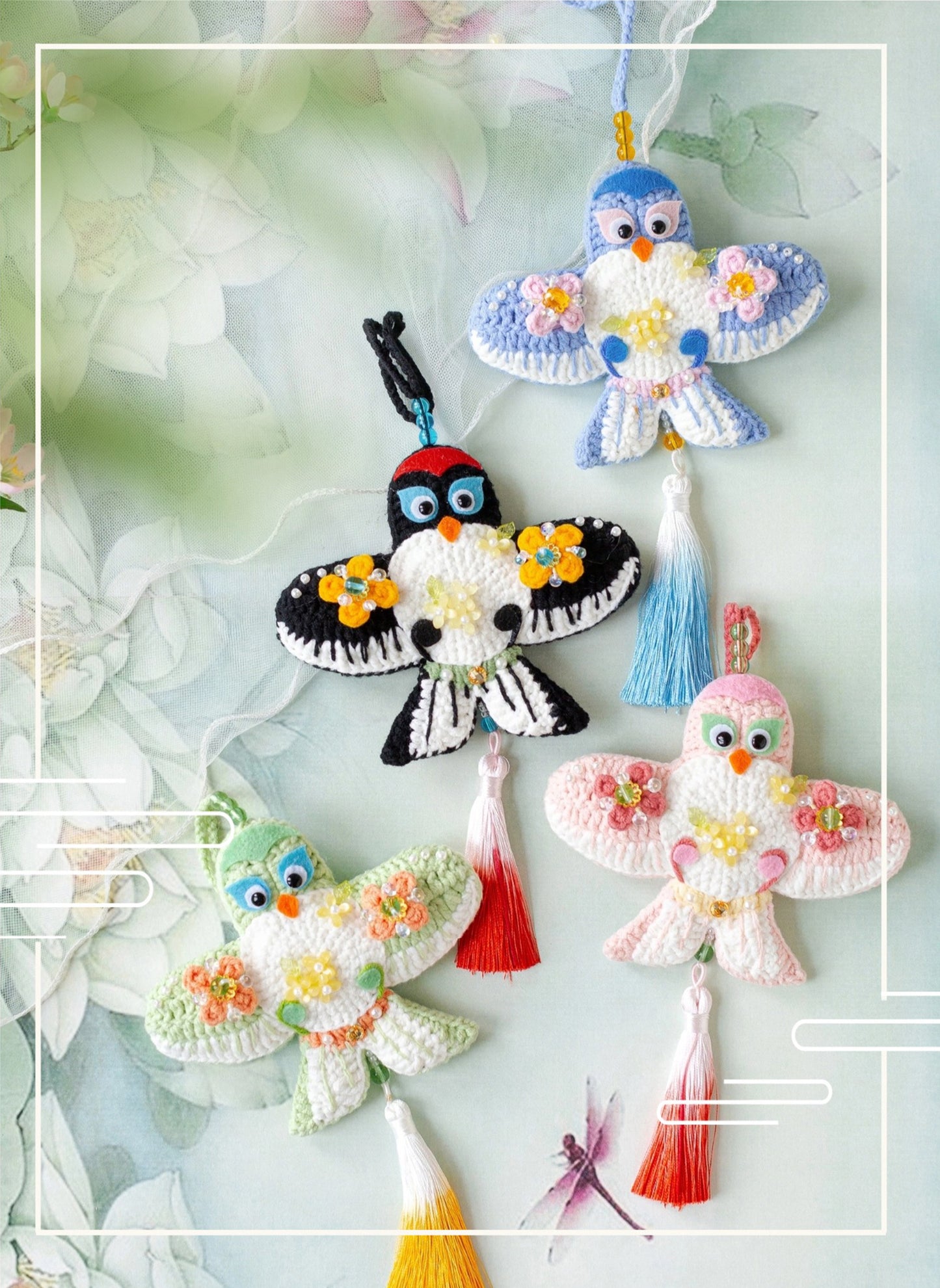 Swallow Kite Scent Sachet Crochet Kit