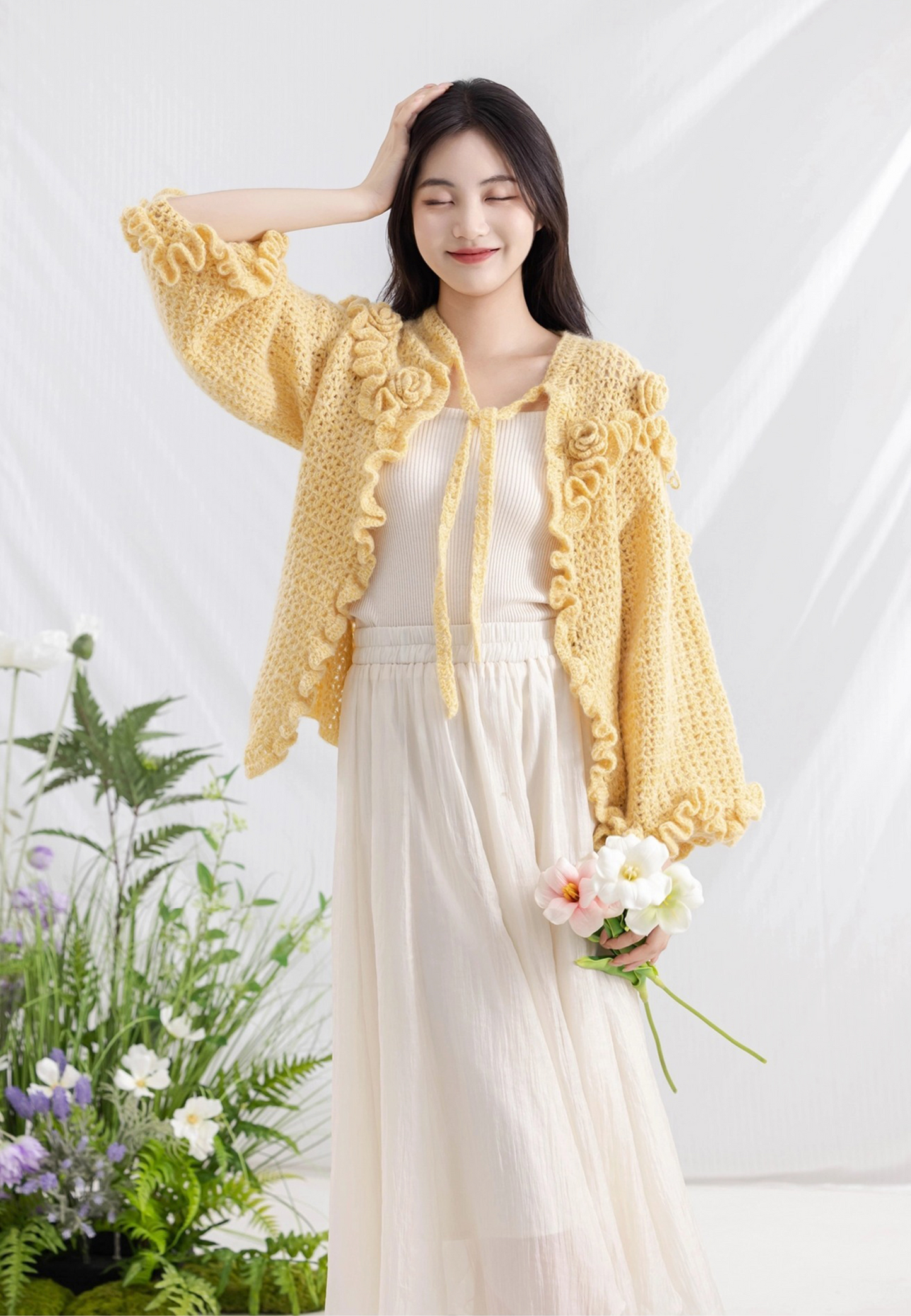 Moonlight Cardigan Crochet Yarn Kit