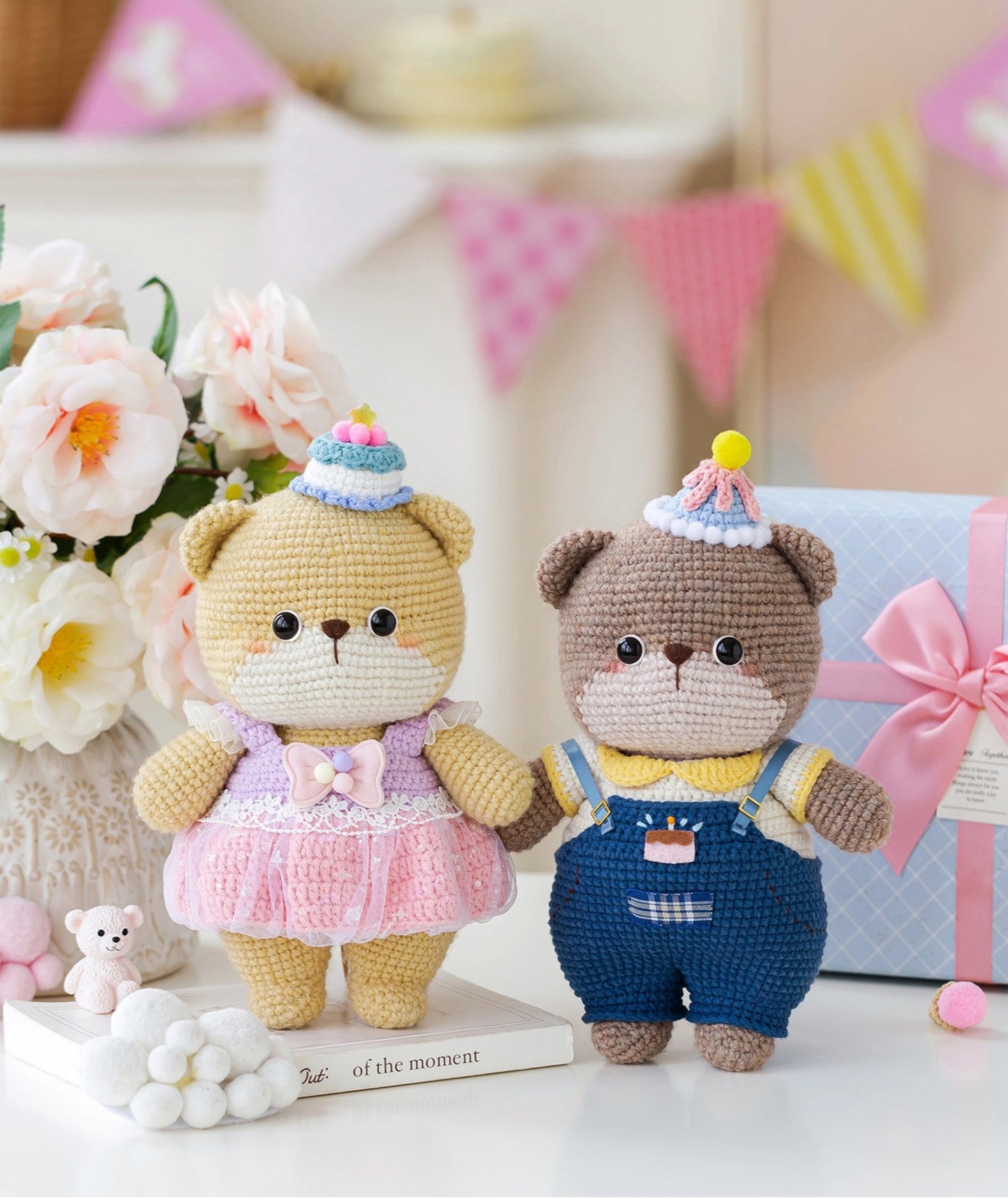 Birthday Bear Doll Crochet Pattern