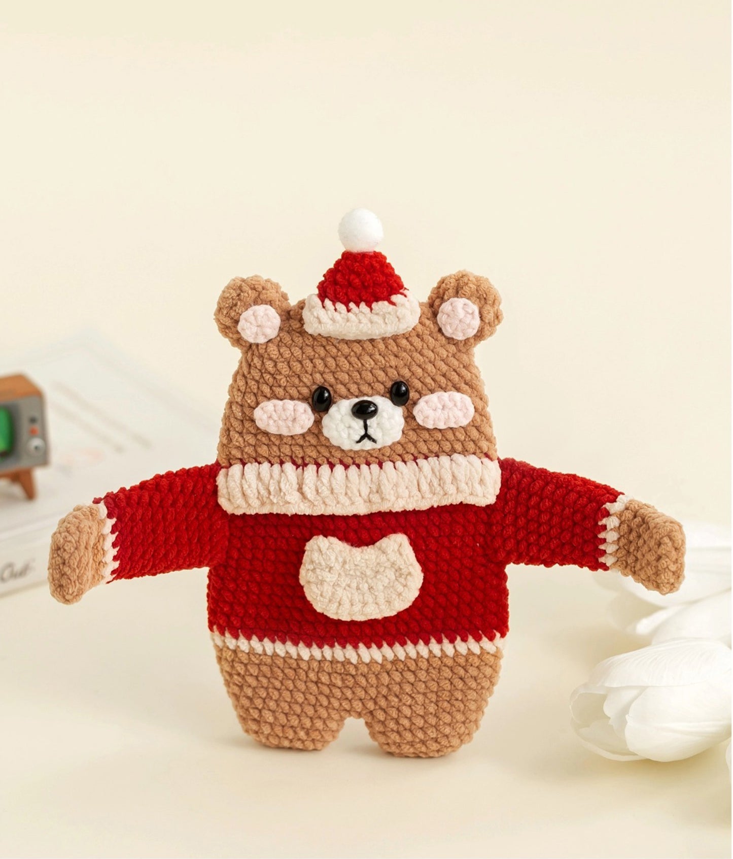 Bear Earphone Case Crochet Pattern