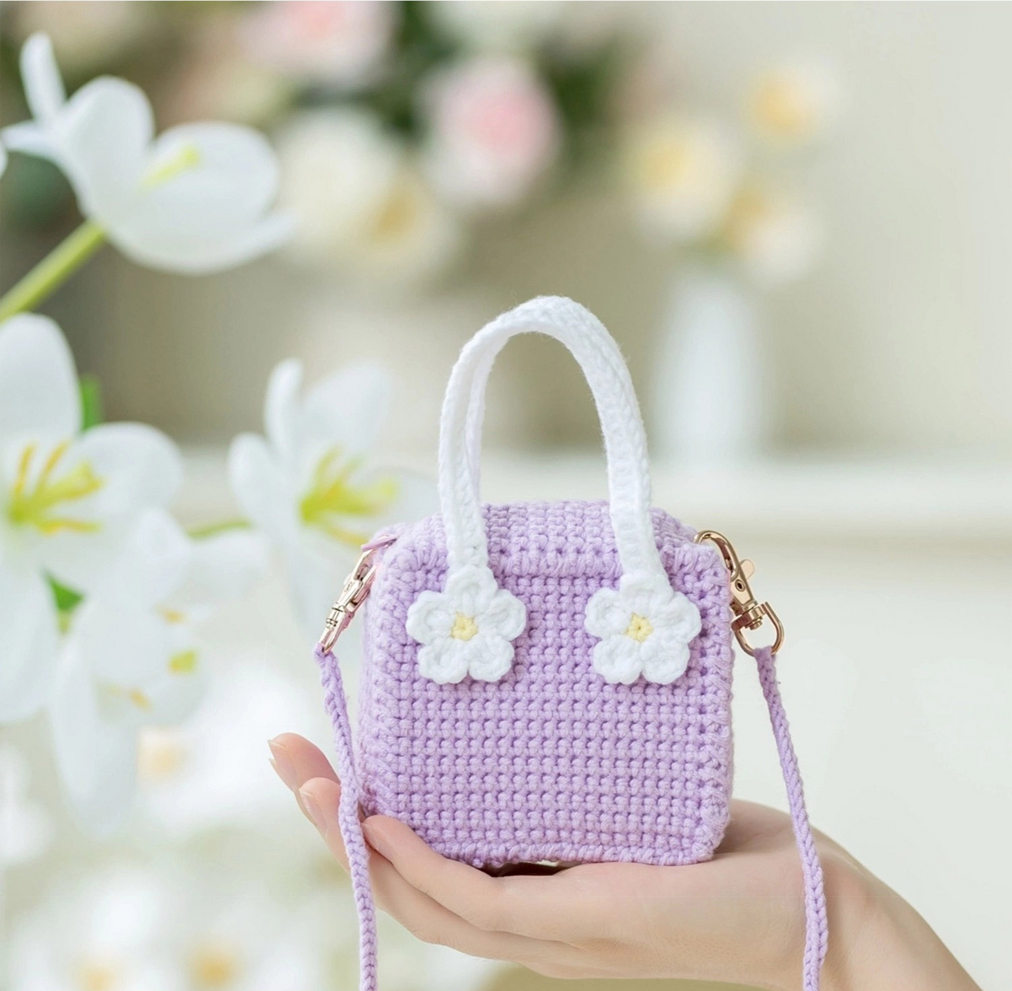 Flower Mini Bag Crochet Yarn Kit