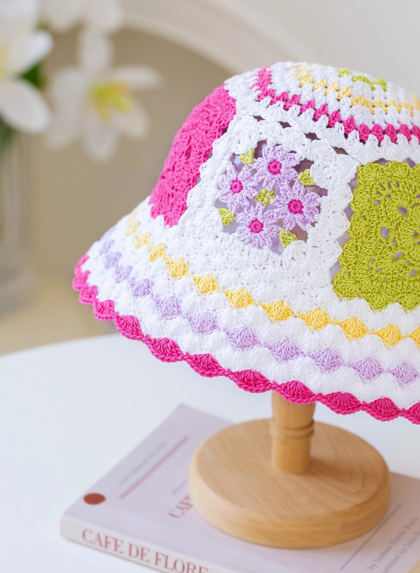 Dopamine Bucket Hat Crochet Yarn Kit