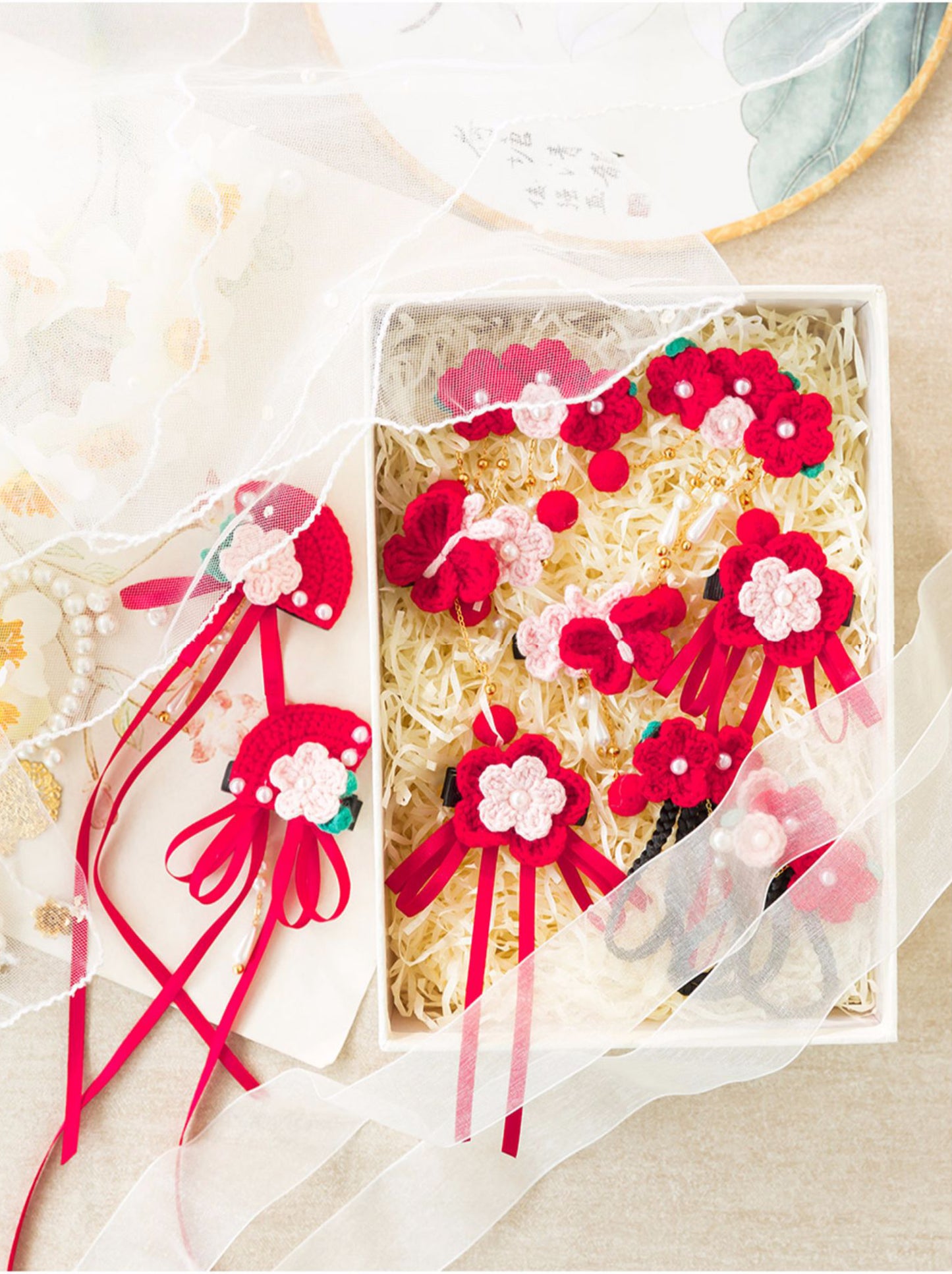 Blossom Hair Accessories Crochet Pattern