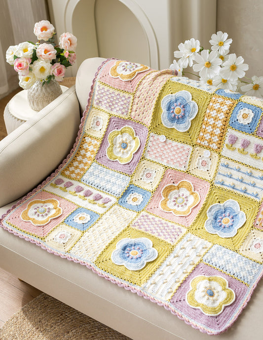 Portable Motif Blanket Crochet Yarn Kit|ポータブル  モチーフ   ブランケット