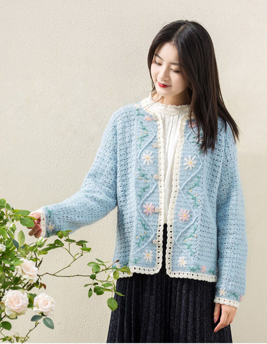 Rococo Cardigan Crochet Kit