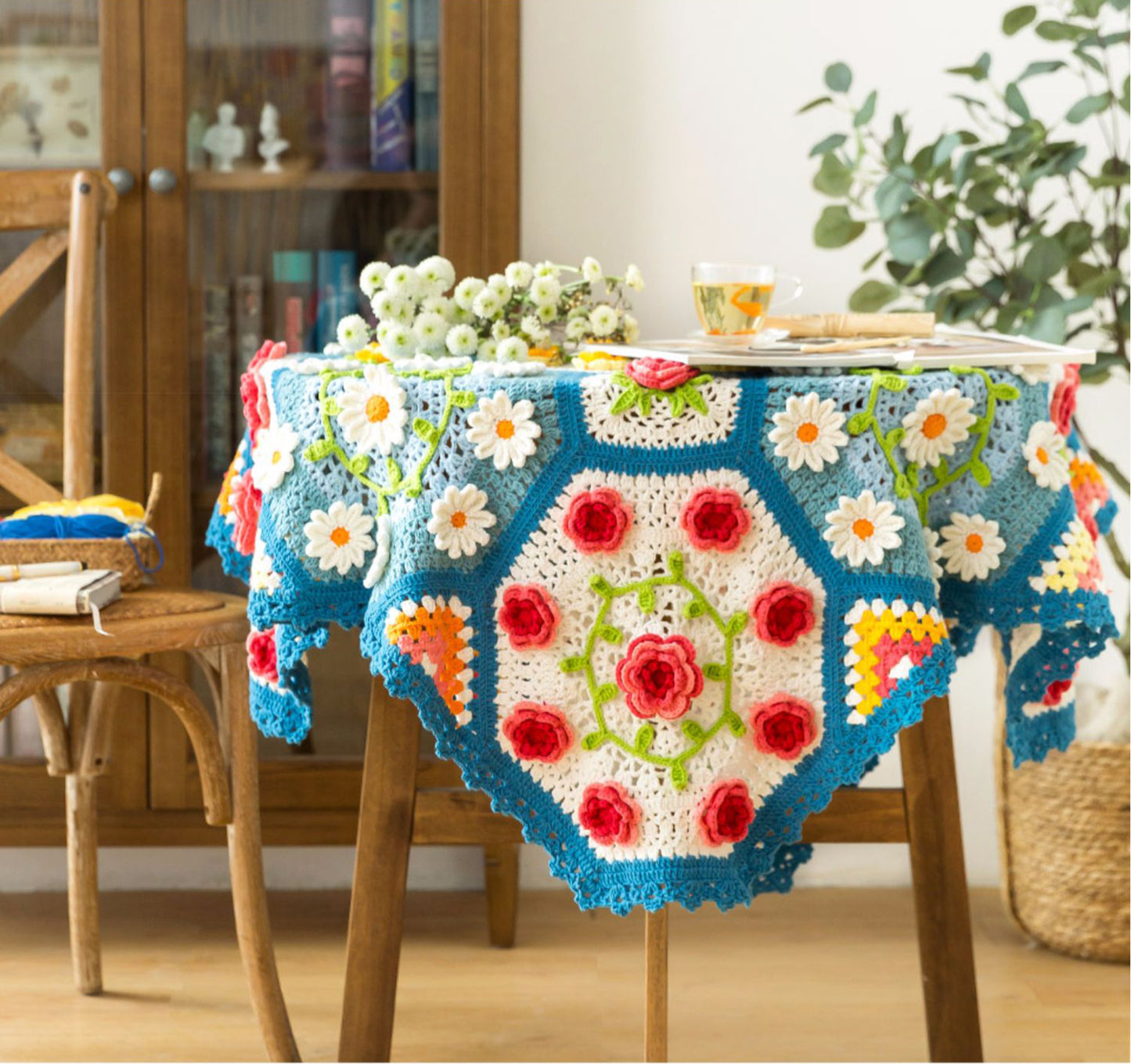Flourishing Flowers Blanket Crochet Yarn Kit