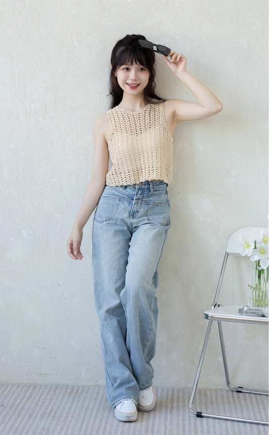 Bowtie Reverse Vest Crochet Pattern