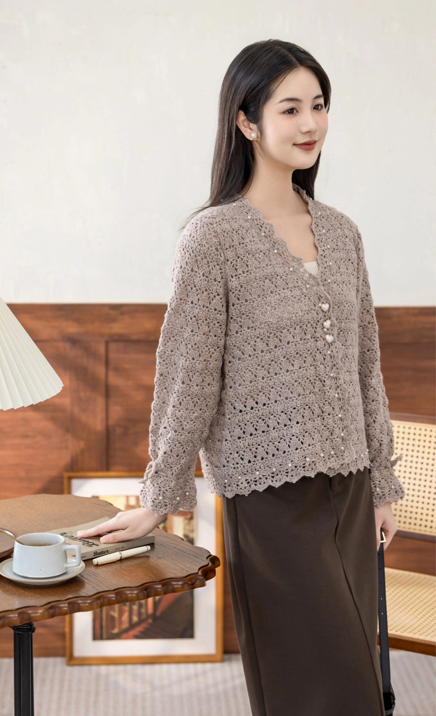 ComfortLace Cardigan Crochet Yarn Kit