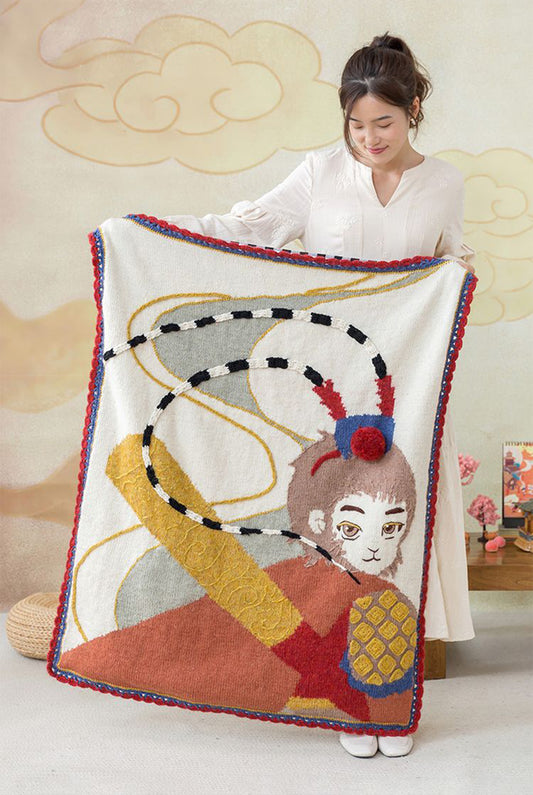 Monkey King Blanket Knit Kit