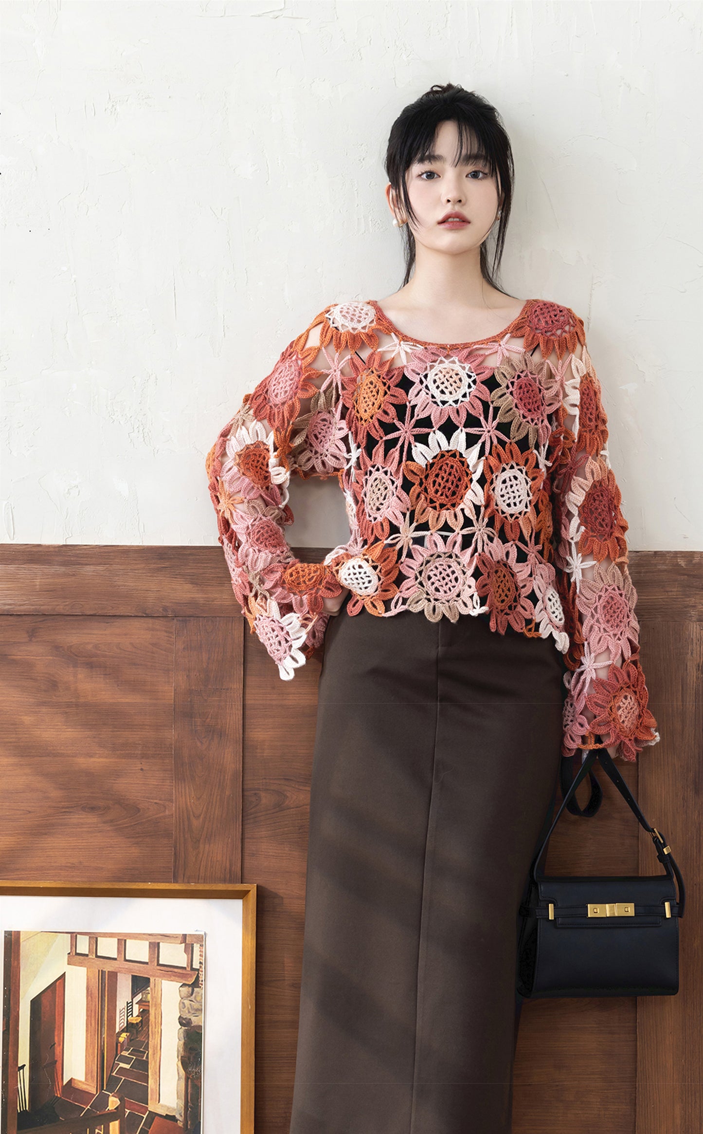 Sunflower Motif Top Crochet Pattern