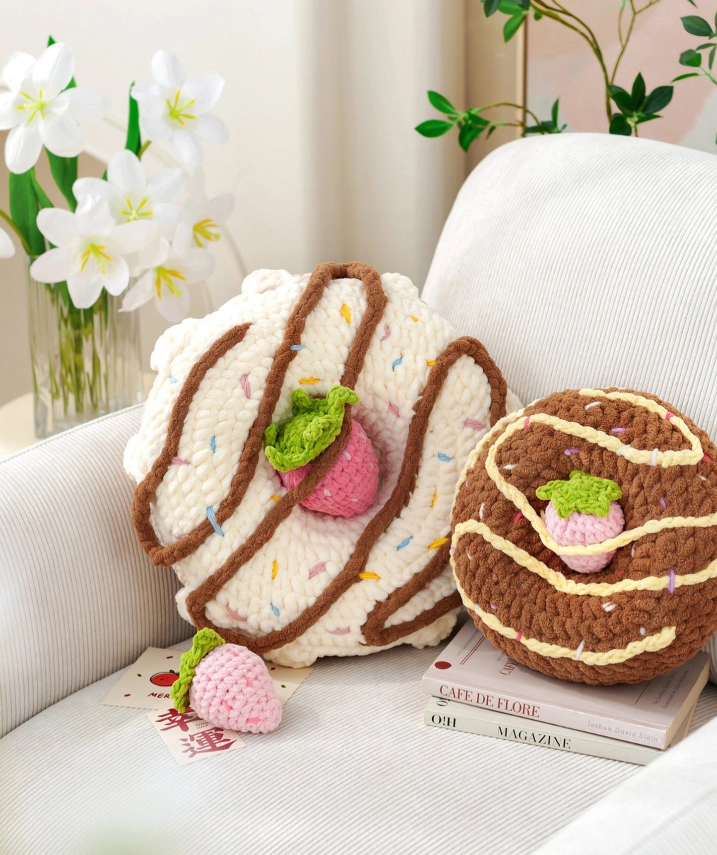 Donut Cushion Crochet Yarn Kit