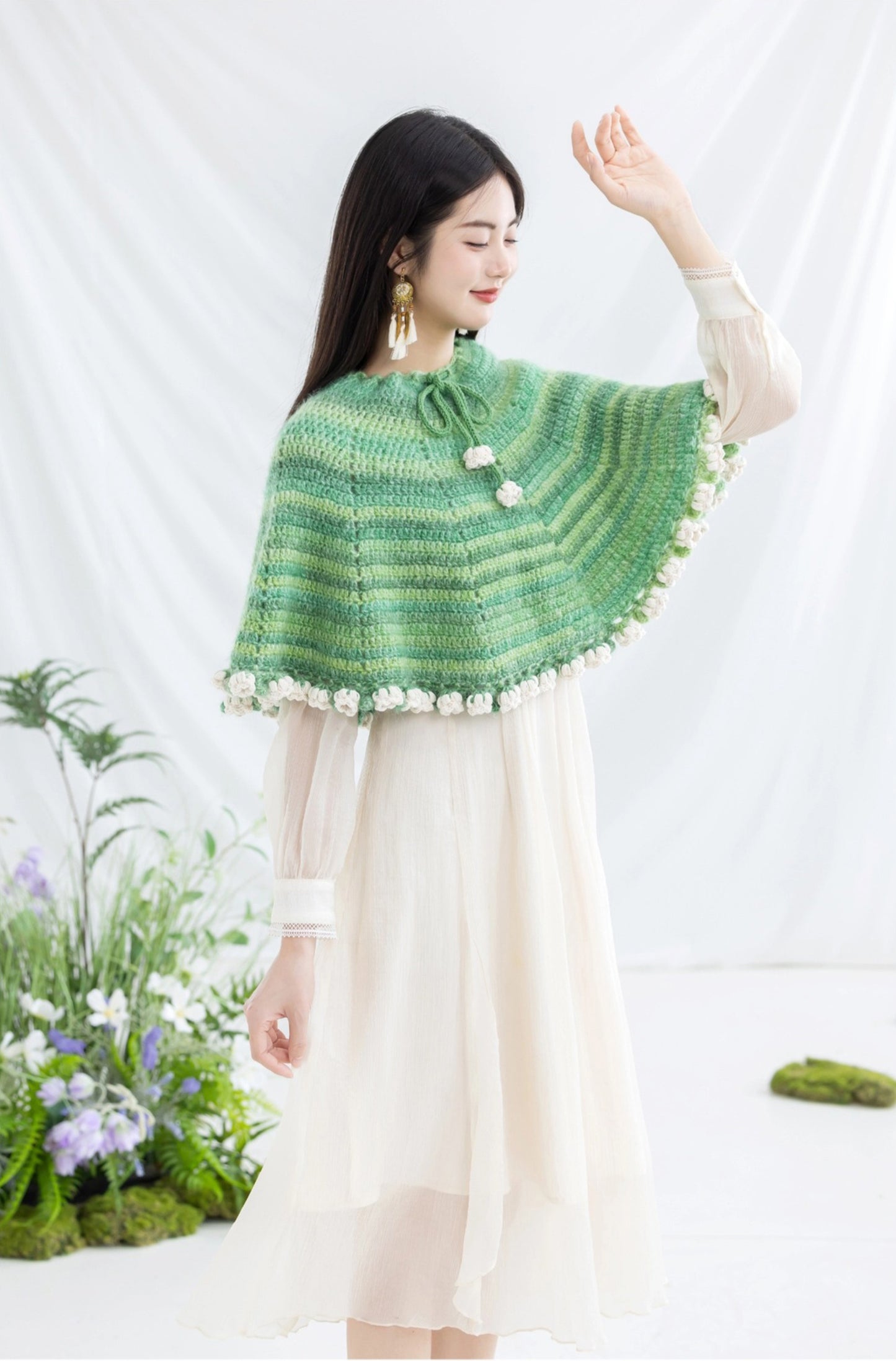 Lily Bouquet Cape Crochet Kit