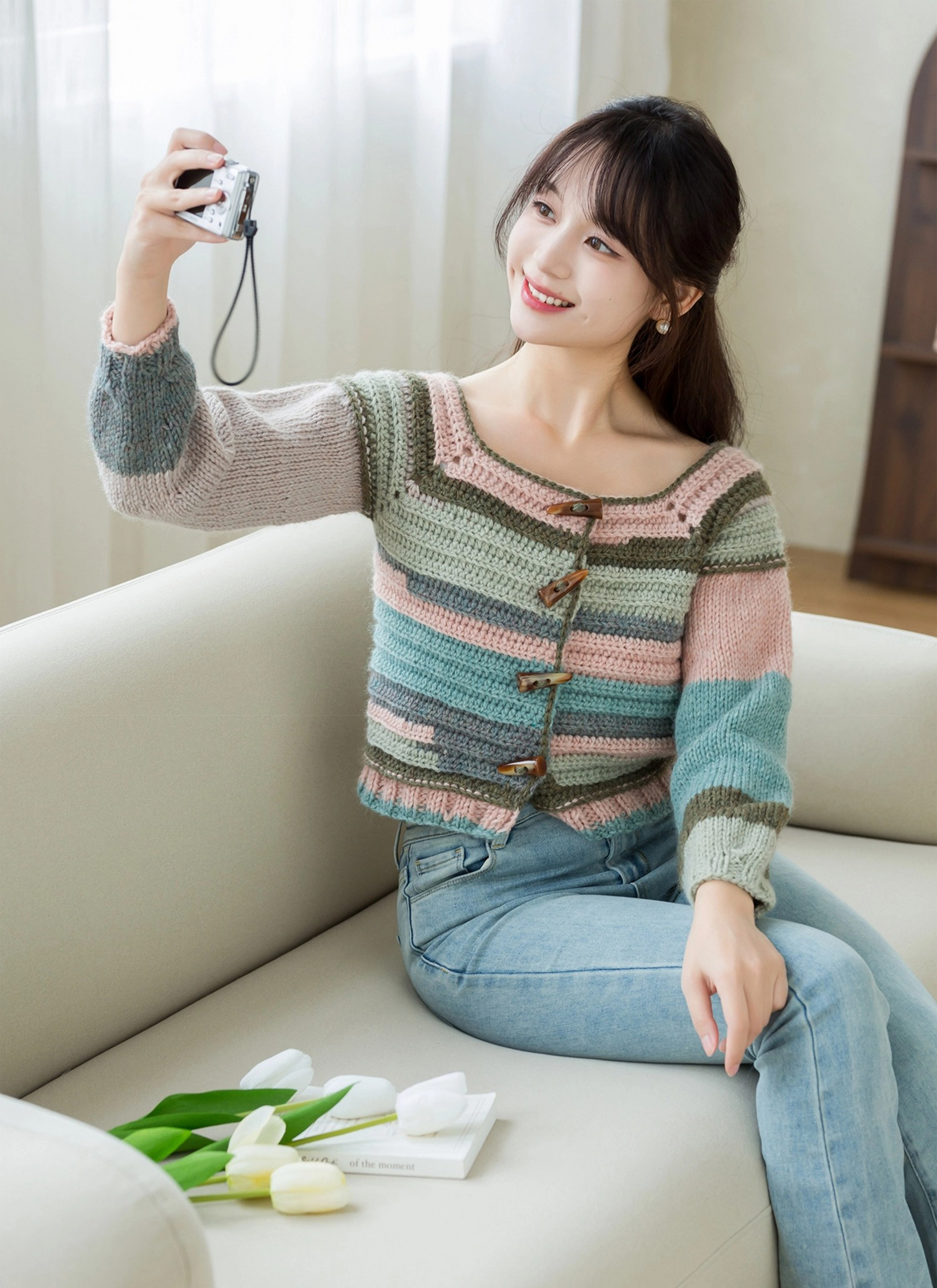 Fresh Jade Cardigan Crochet&Knit Pattern
