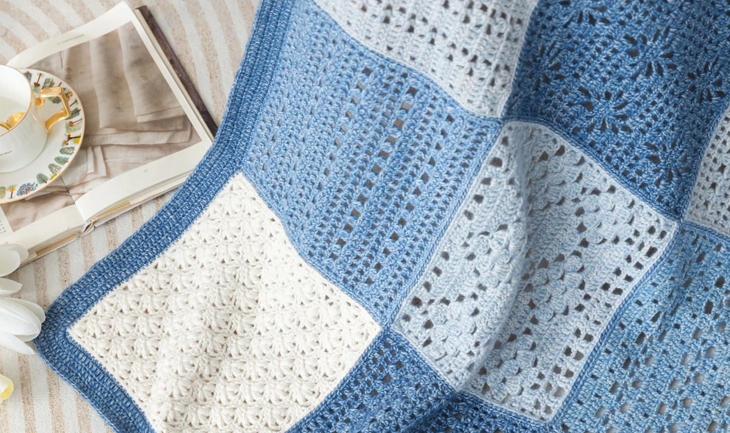 Rain Fog Blanket Crochet Pattern