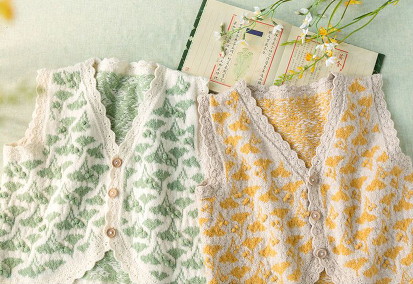 Ginkgo Vest Knit Kit