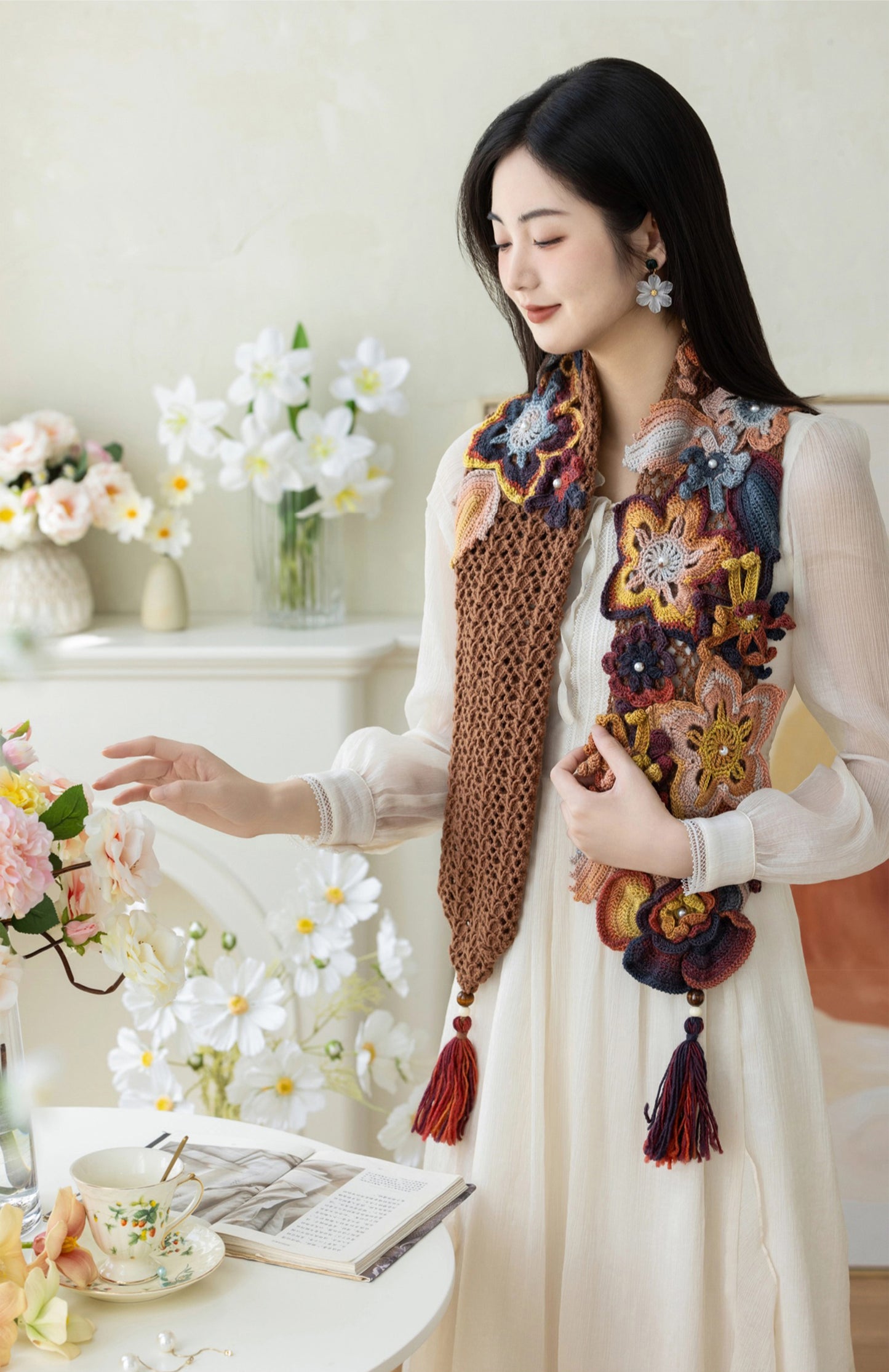 Shiny Scarf Crochet Kit