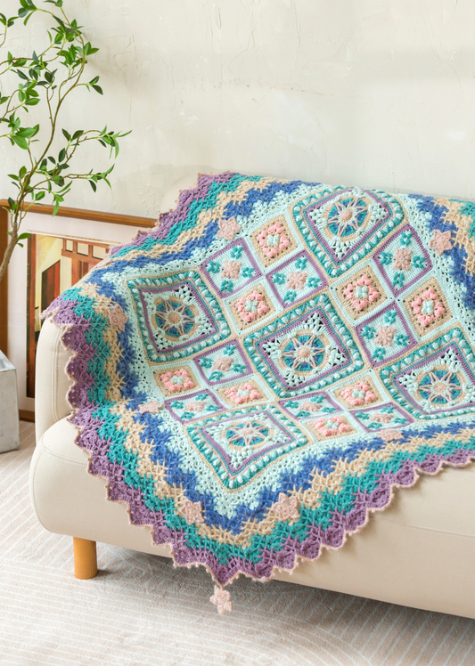 Häkelanleitung für eine Decke mit Sternenwald