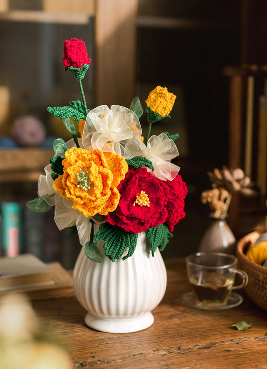 Chinese Peony Crochet Pattern