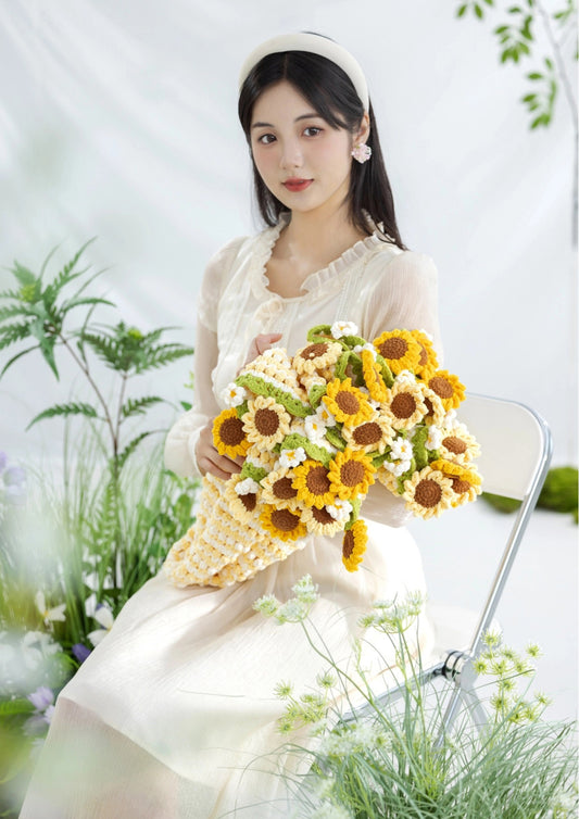 Colorful Bouquet Blanket Crochet Pattern