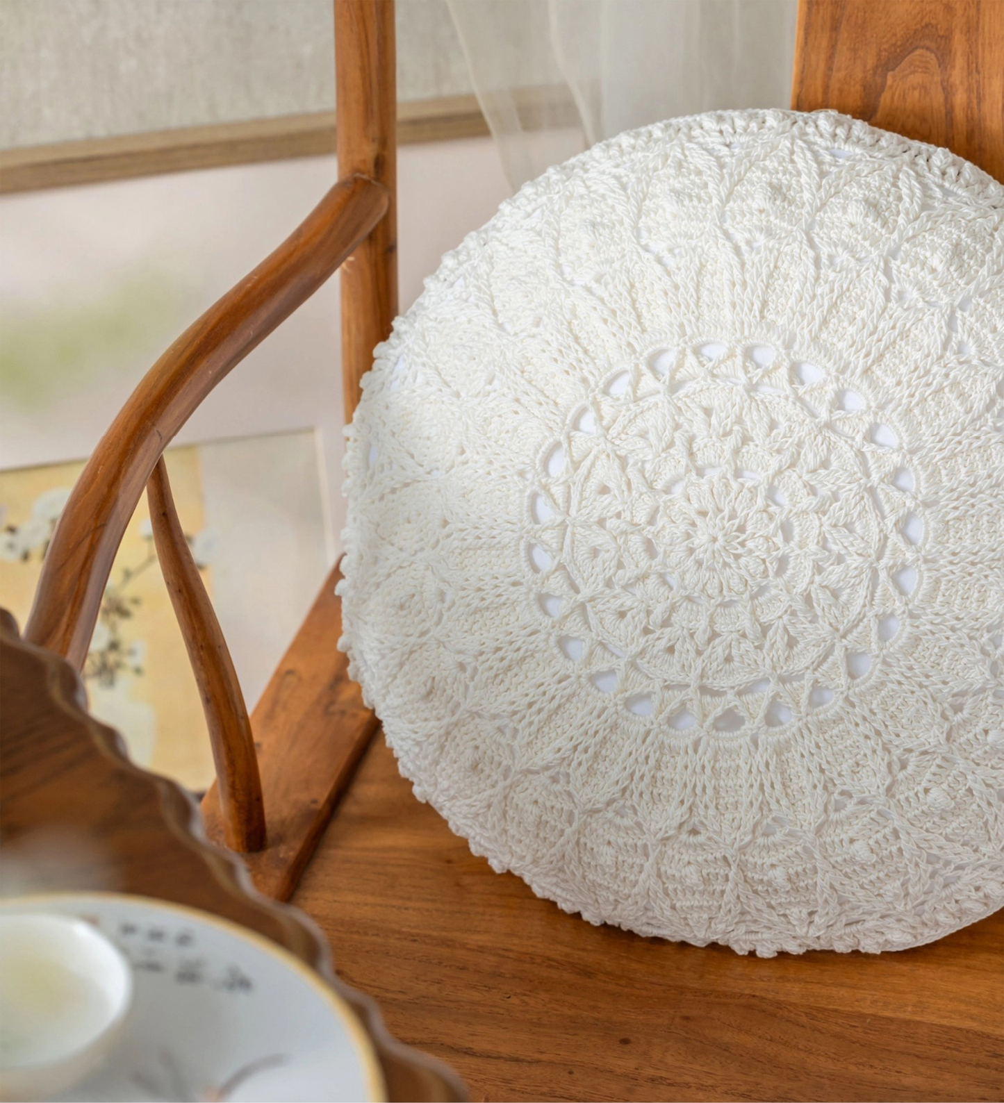 Fuyu Embossed Cushion Cover Crochet Pattern